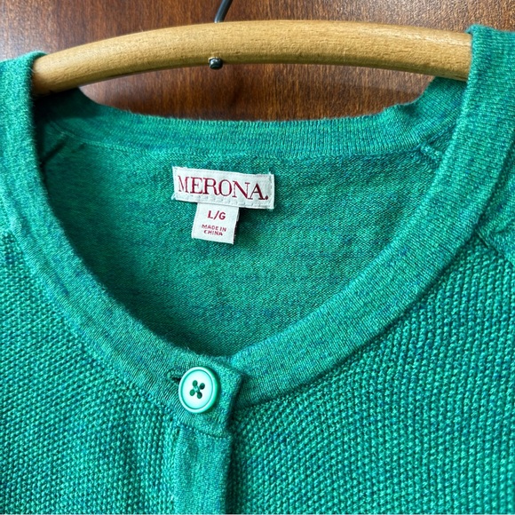 Women’s Merona Green Cardigan Size Large - Picture 3 of 9